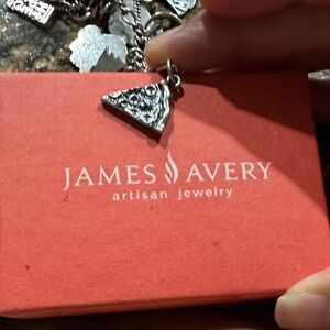 James Avery Silver Pizza Slice Necklace